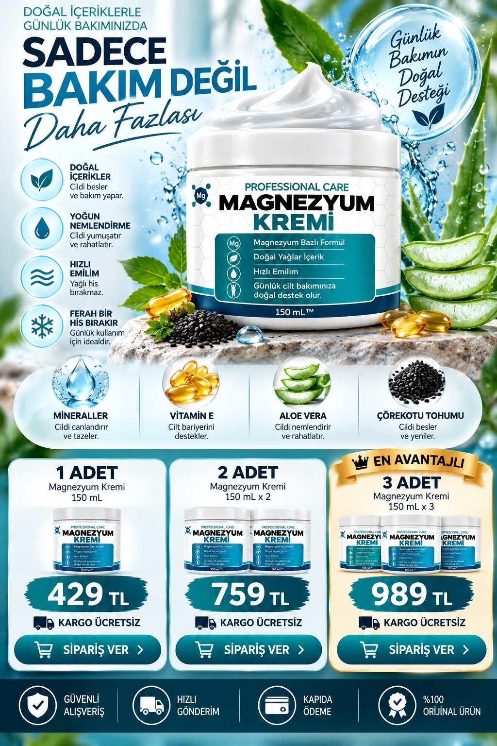 Magnezyum Kremi Resmi Satış Sitesi